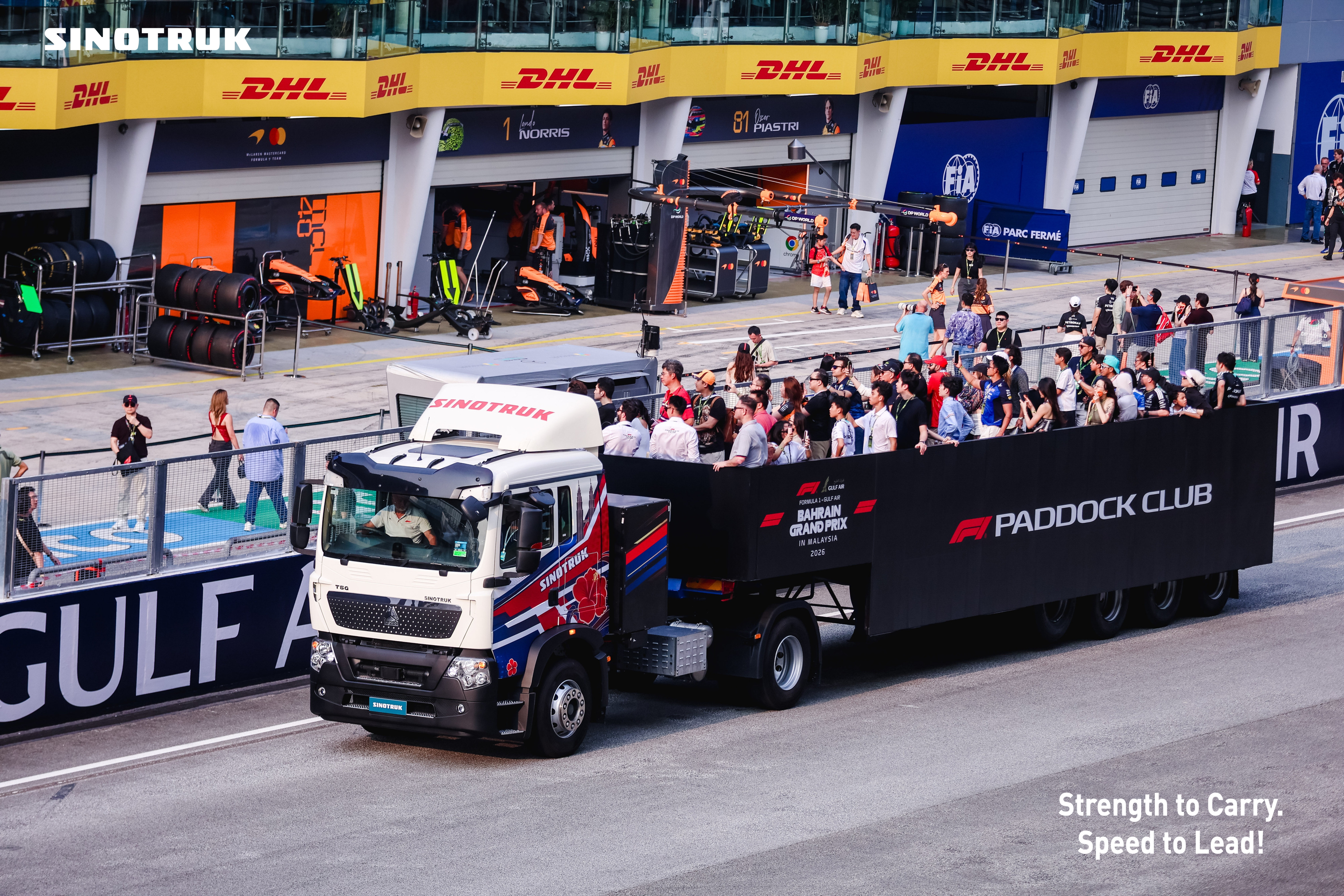 SINOTRUK Shines at Malaysia F1 Circuit with Three Models
